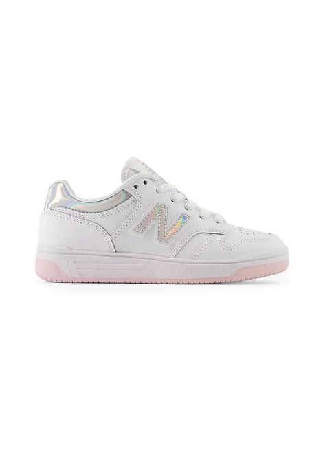 New Balance 480 Shoes White Pink Kids NEW BALANCE | Sneakers | PSB480-KW